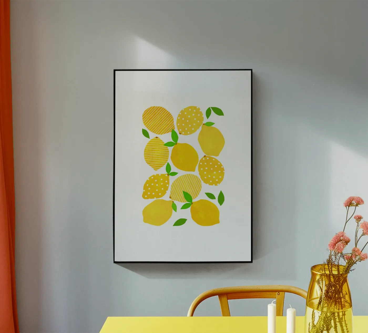 Lemon Crowd acryl van Orara Studio