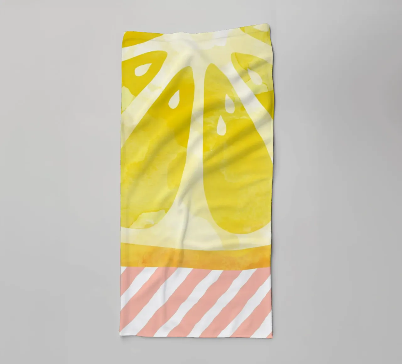 Zitrone Abstrakt Handtuch von Orara Studio