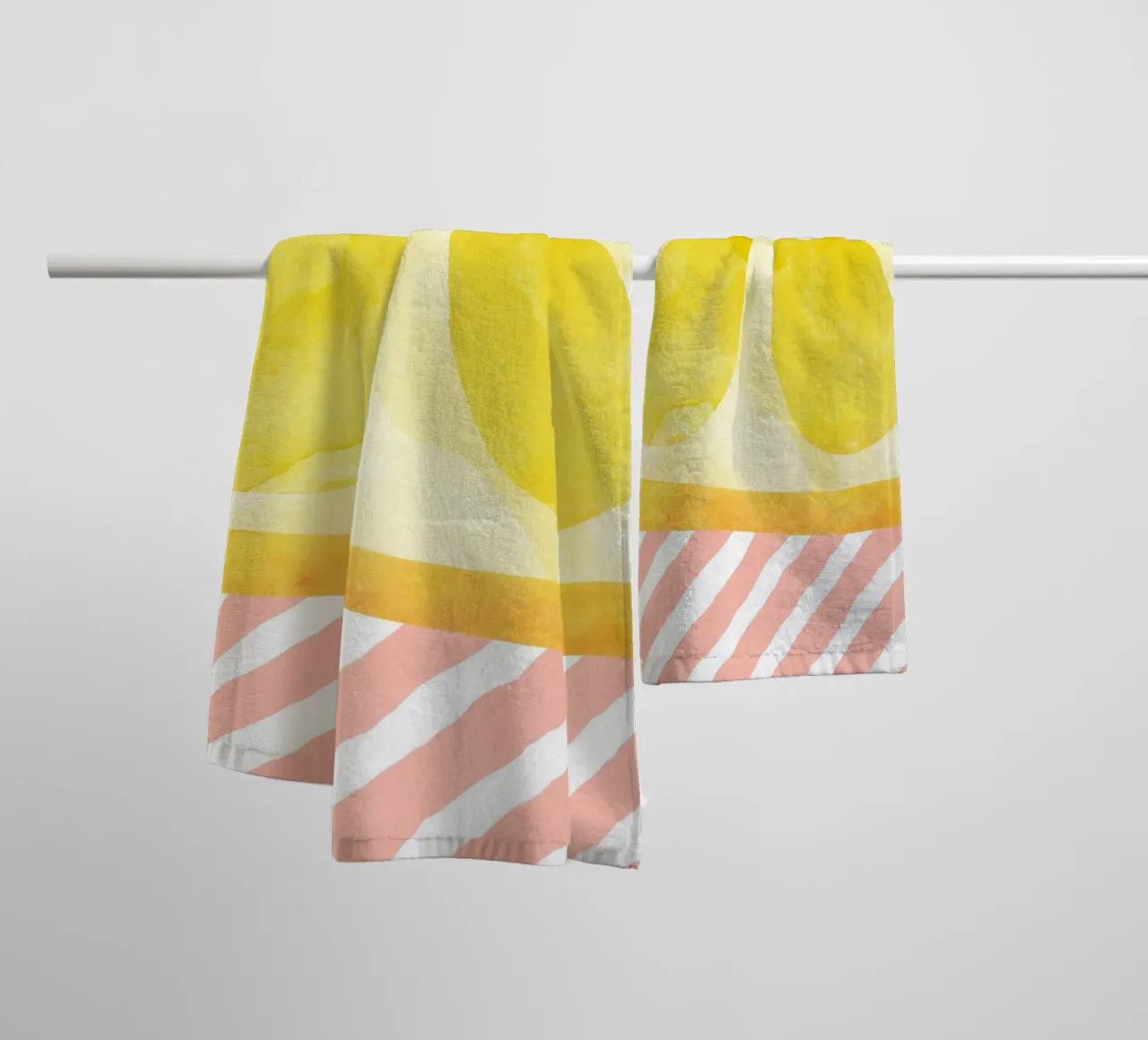 Zitrone Abstrakt Handtuch von Orara Studio