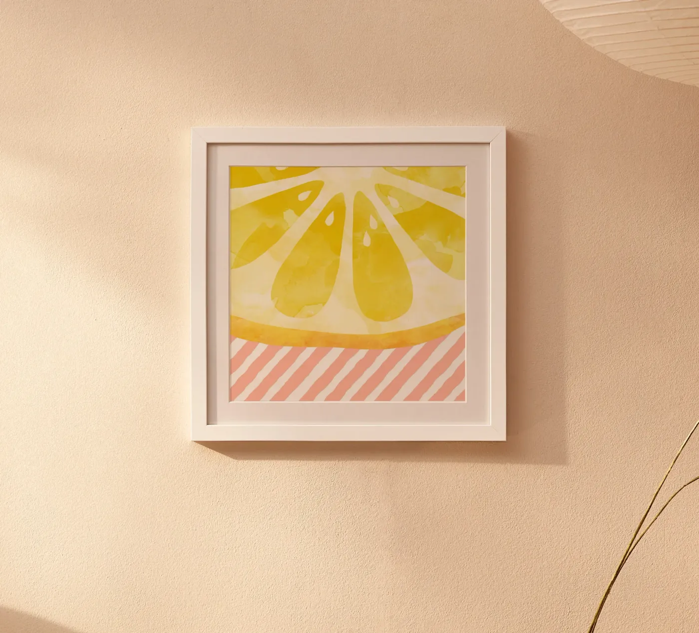 Lemon Abstract poster by Orara Studio