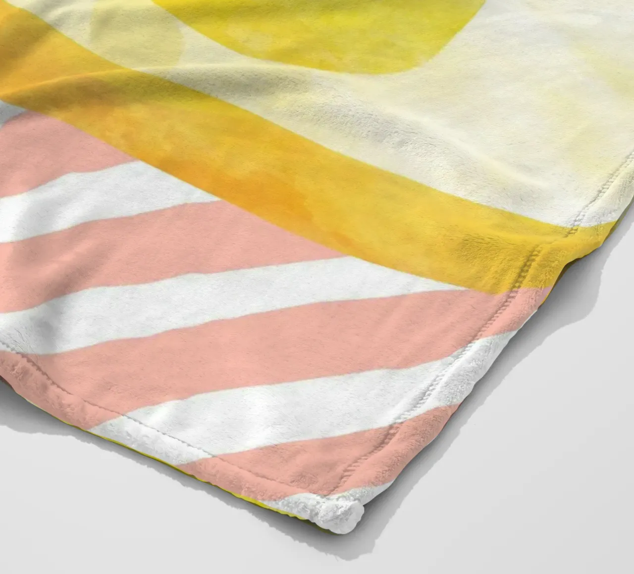 Zitrone Abstrakt Fleecedecke von Orara Studio