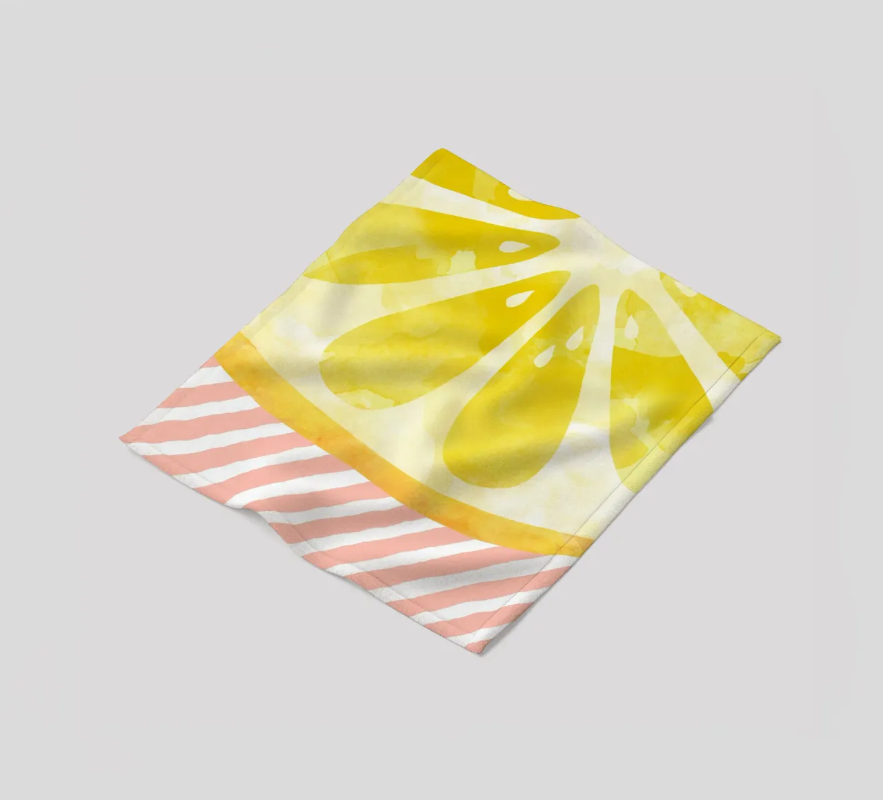 Zitrone Abstrakt Fleecedecke von Orara Studio