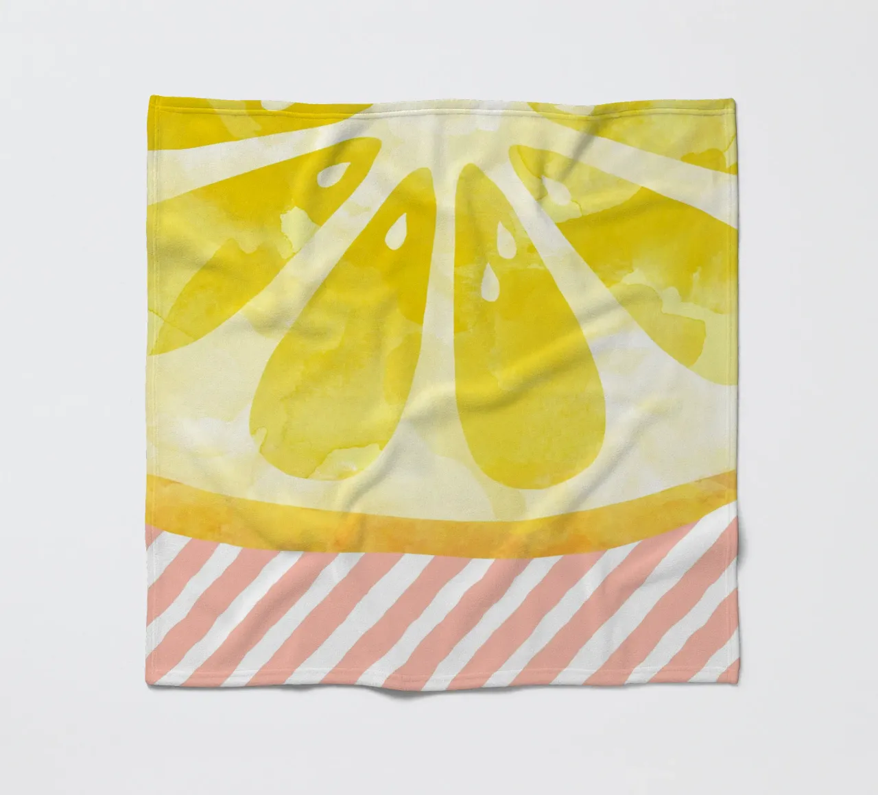 Zitrone Abstrakt Fleecedecke von Orara Studio