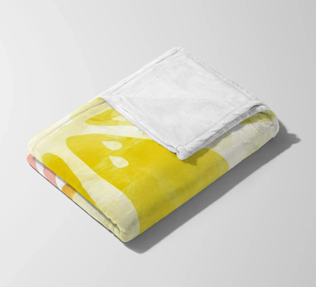 Zitrone Abstrakt Fleecedecke von Orara Studio