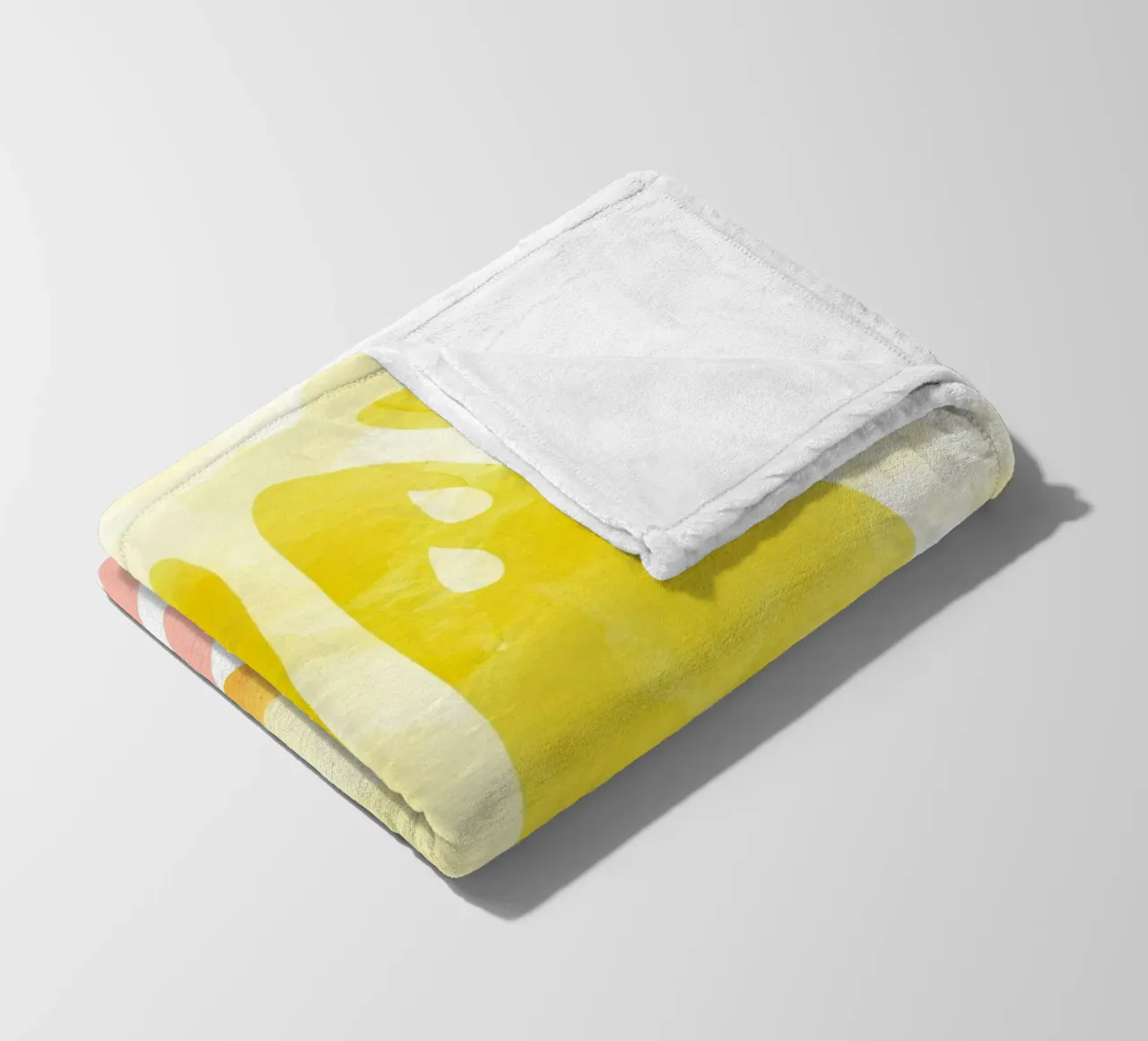 Zitrone Abstrakt Fleecedecke von Orara Studio