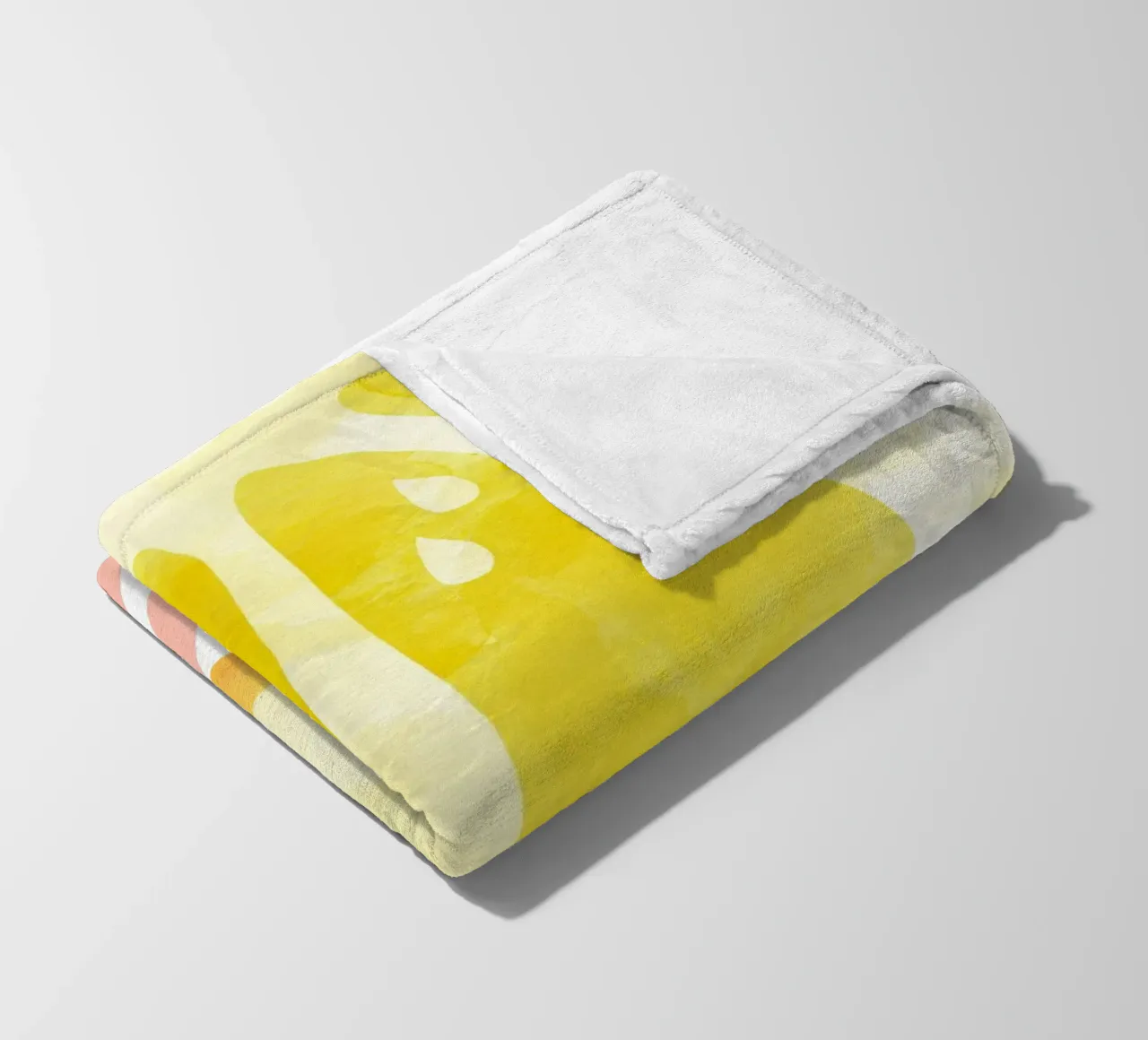 Zitrone Abstrakt Fleecedecke von Orara Studio