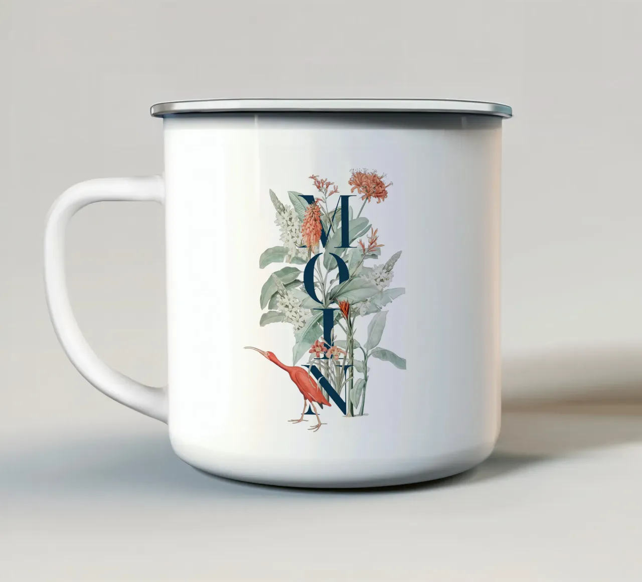 Moin Jungle Vintage tazza in smalto da Studio Frances M