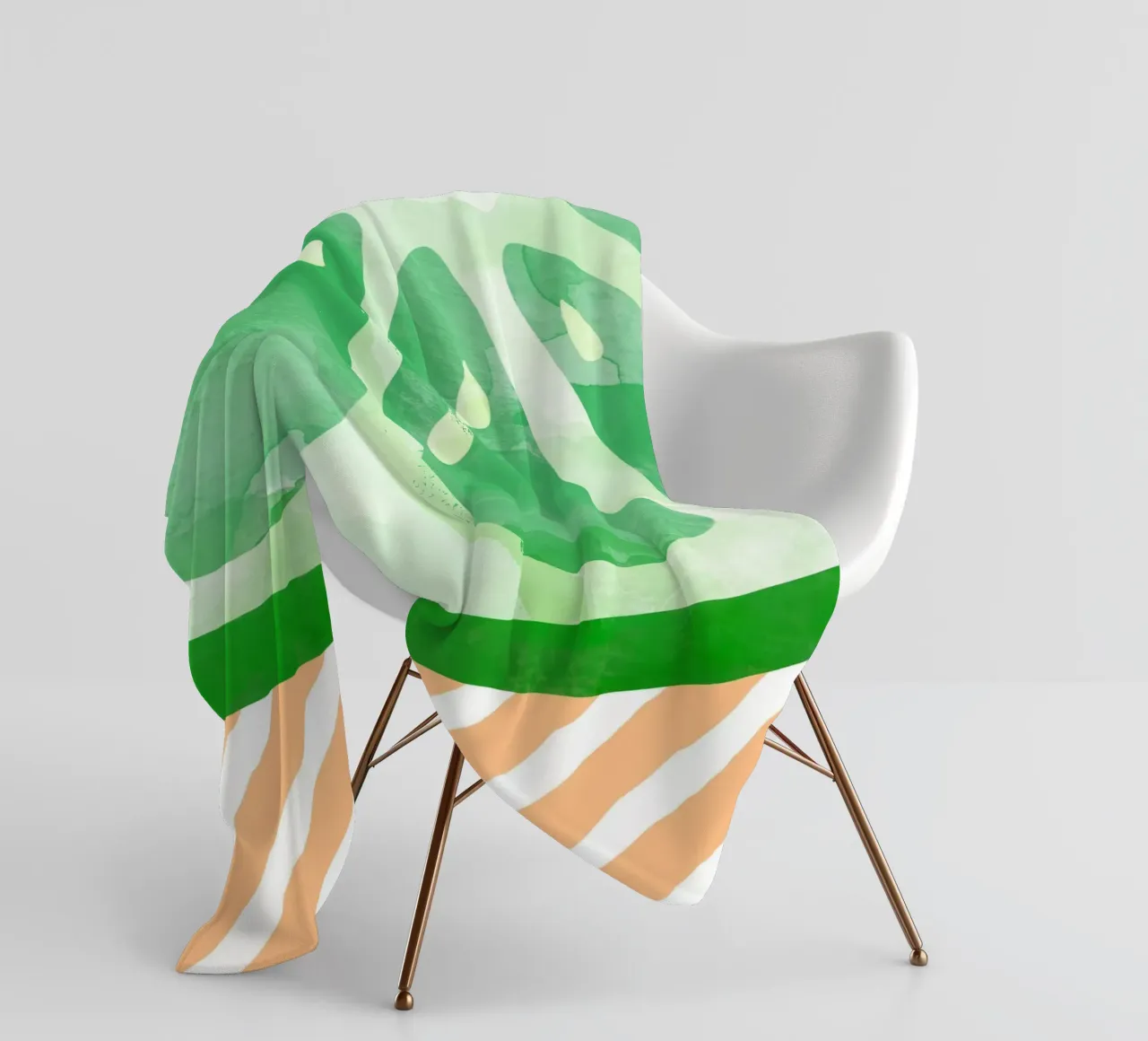 Calce Astratto coperta in pile da Orara Studio