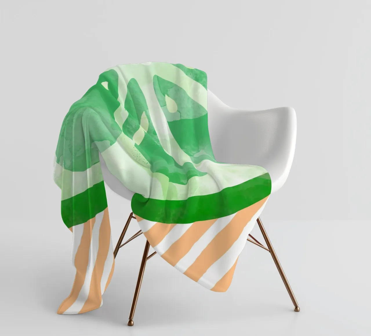 Calce Astratto coperta in pile da Orara Studio