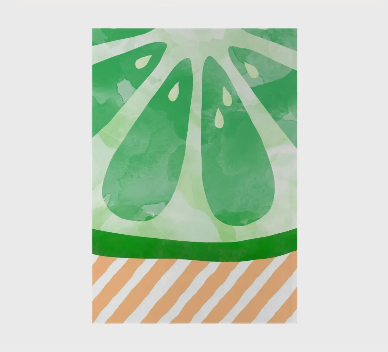Lime Abstract notebook by Orara Studio