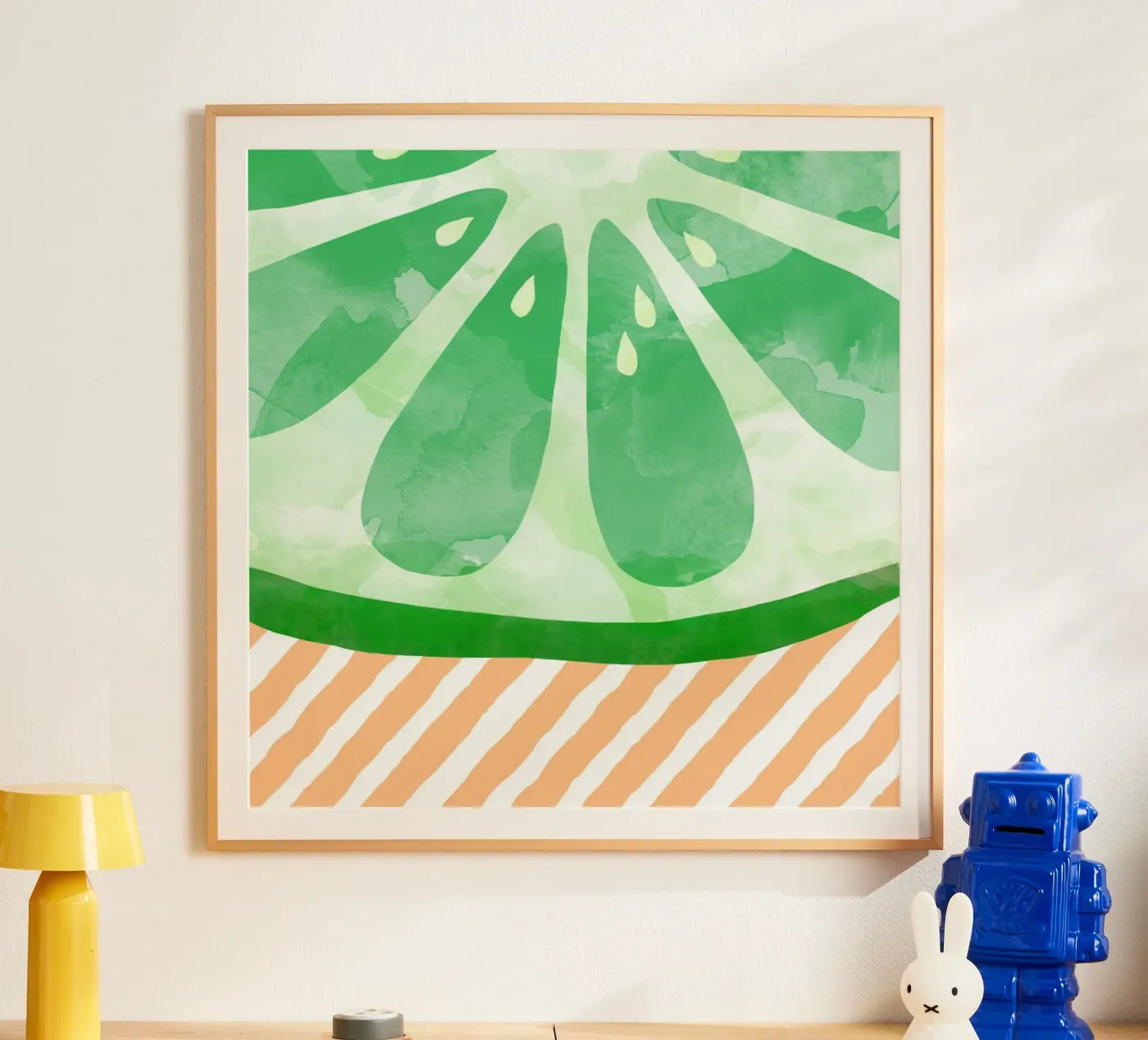 Lime Abstract poster by Orara Studio