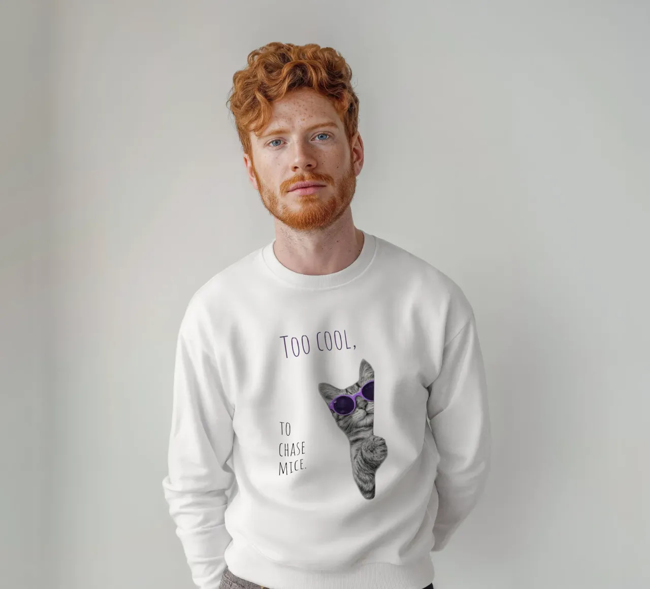 Gatto fresco felpa da Melanie Viola