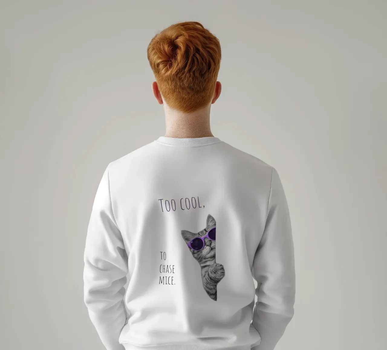 Gatto fresco felpa da Melanie Viola