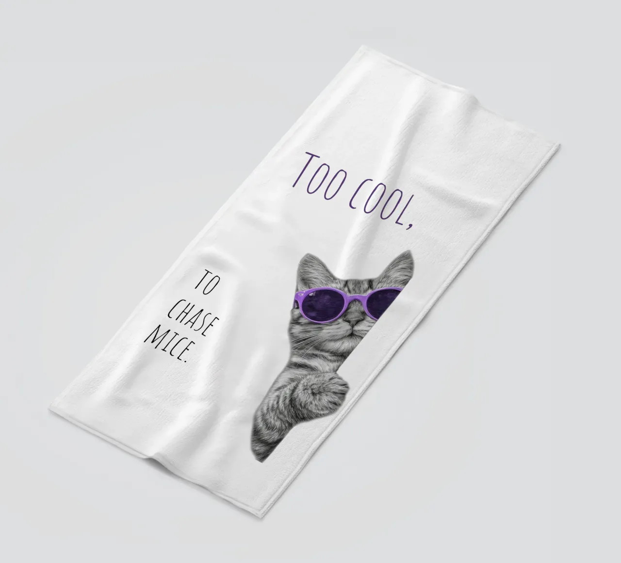 Gatto fresco telo mare da Melanie Viola