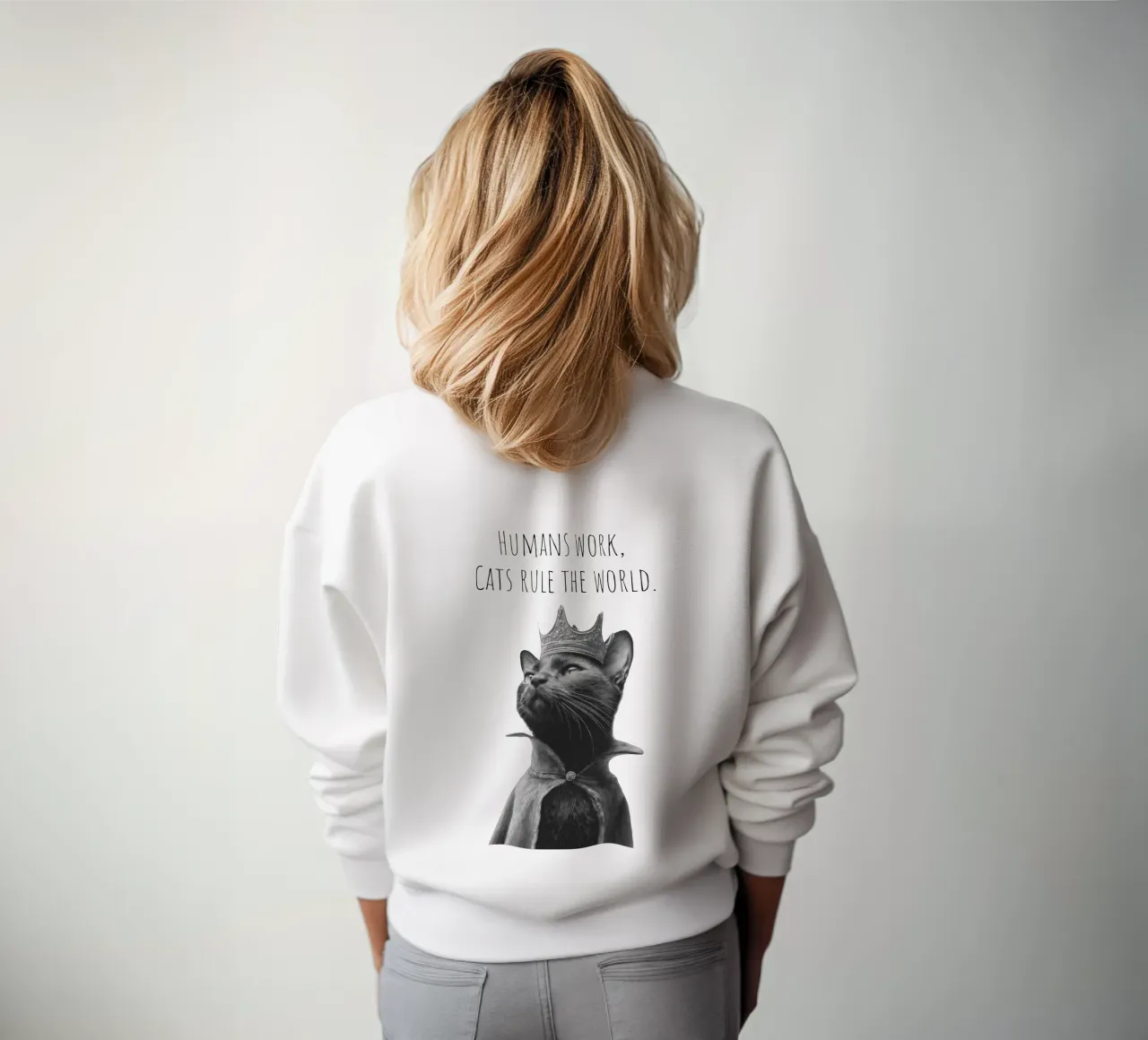 Un bel gatto nero - Il righello felpa da Melanie Viola