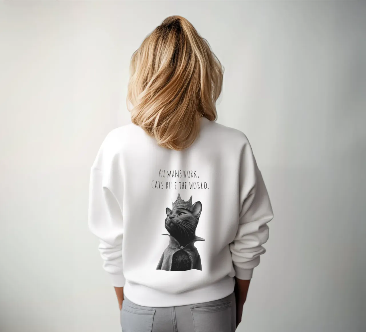 Un bel gatto nero - Il righello felpa da Melanie Viola