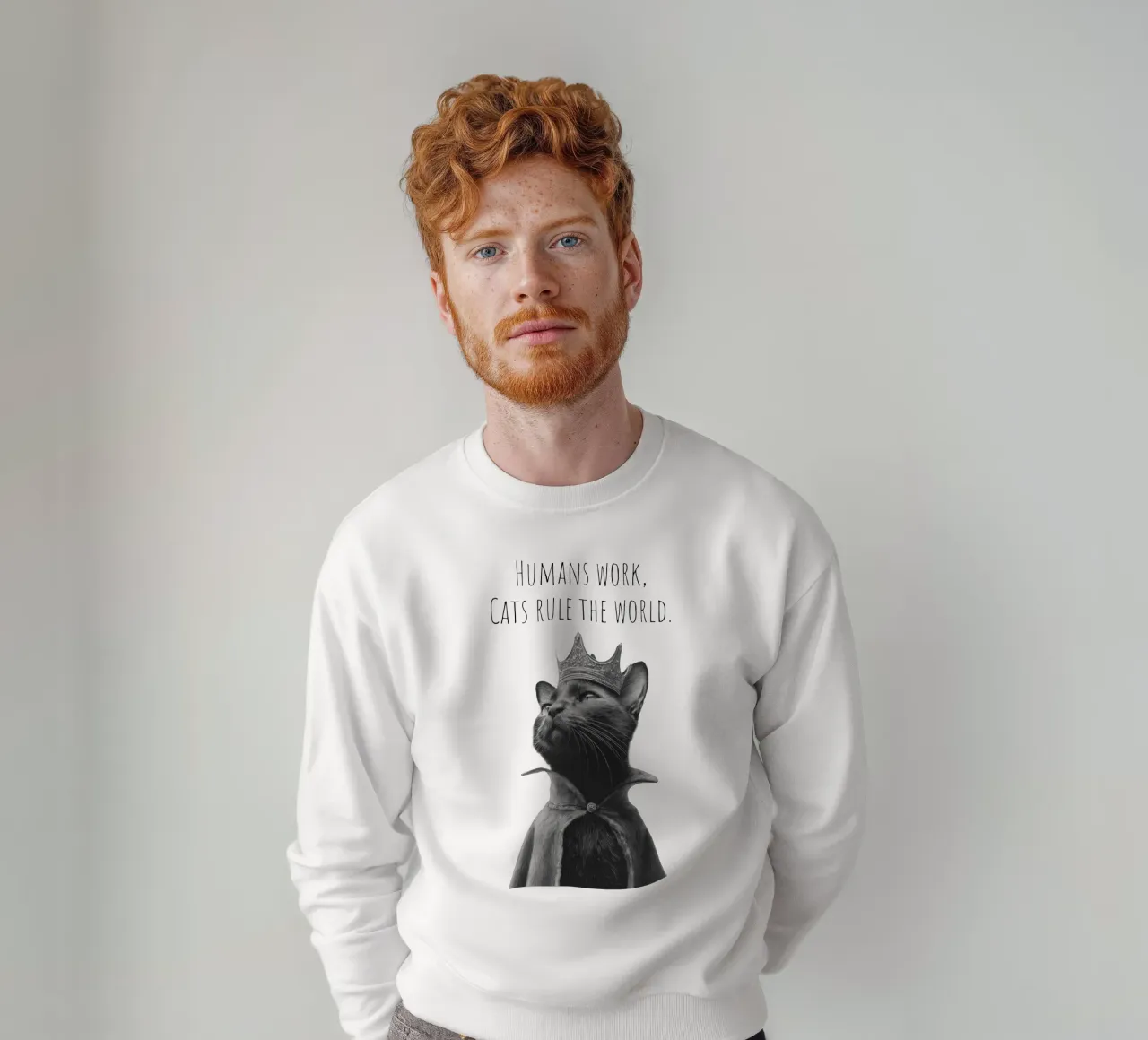 Un bel gatto nero - Il righello felpa da Melanie Viola