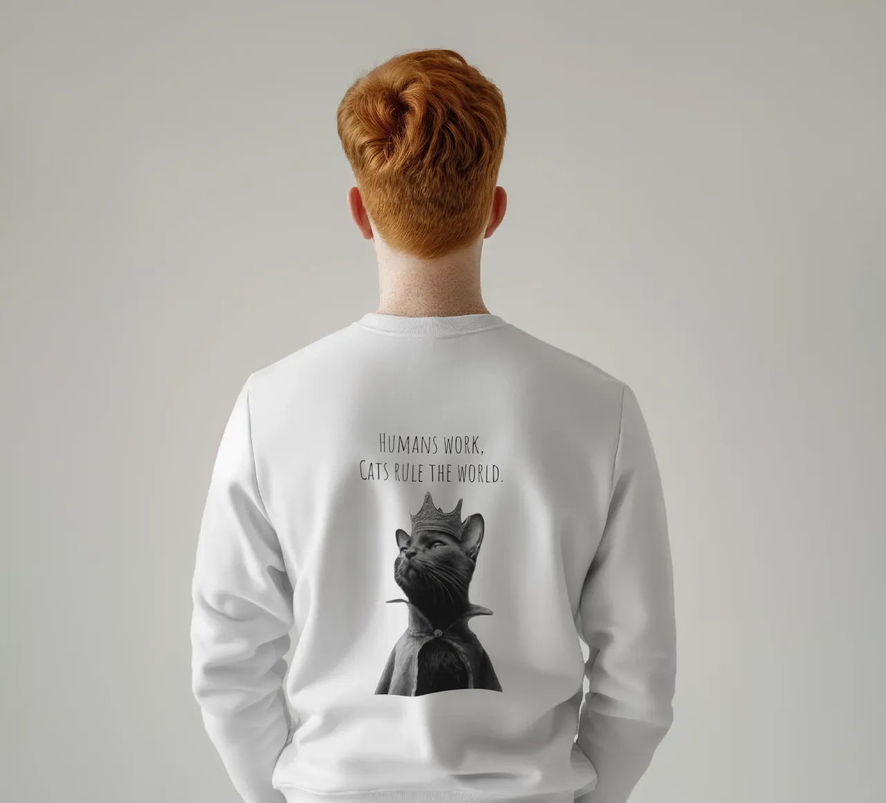 Un bel gatto nero - Il righello felpa da Melanie Viola