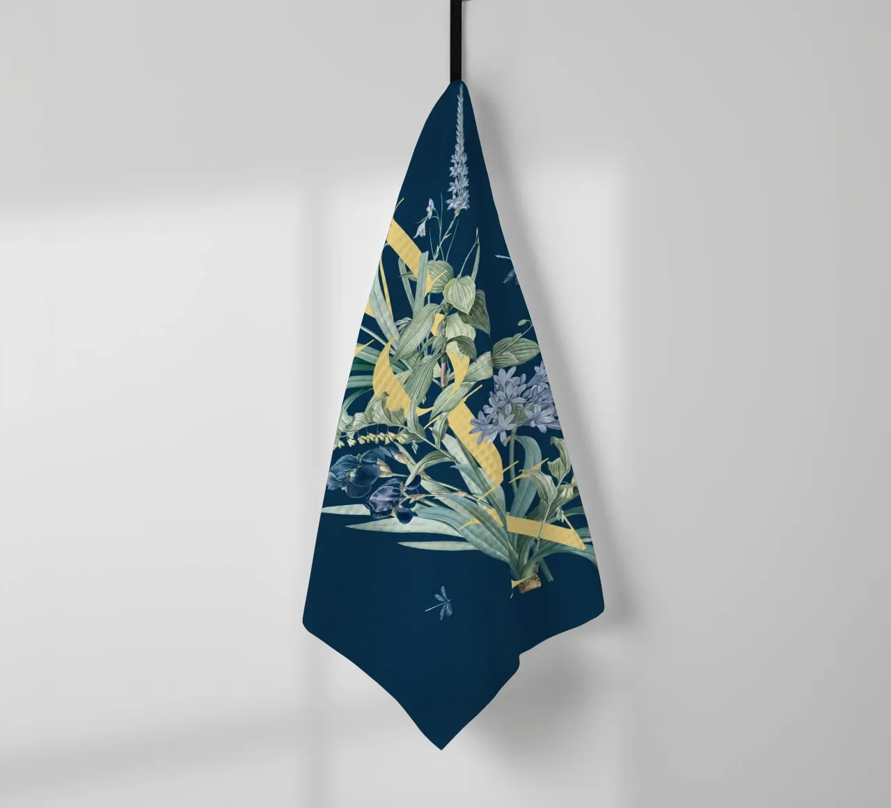 Moin Botanik Vintage Jaune Bleu torchon de Studio Frances M