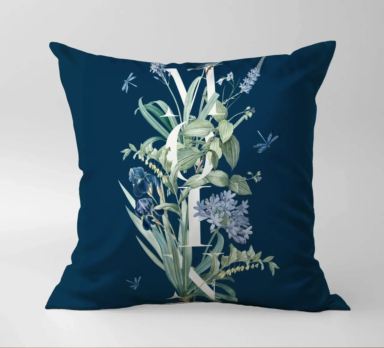 Moin Botanik Bianco Vintage Blu cuscino da Studio Frances M