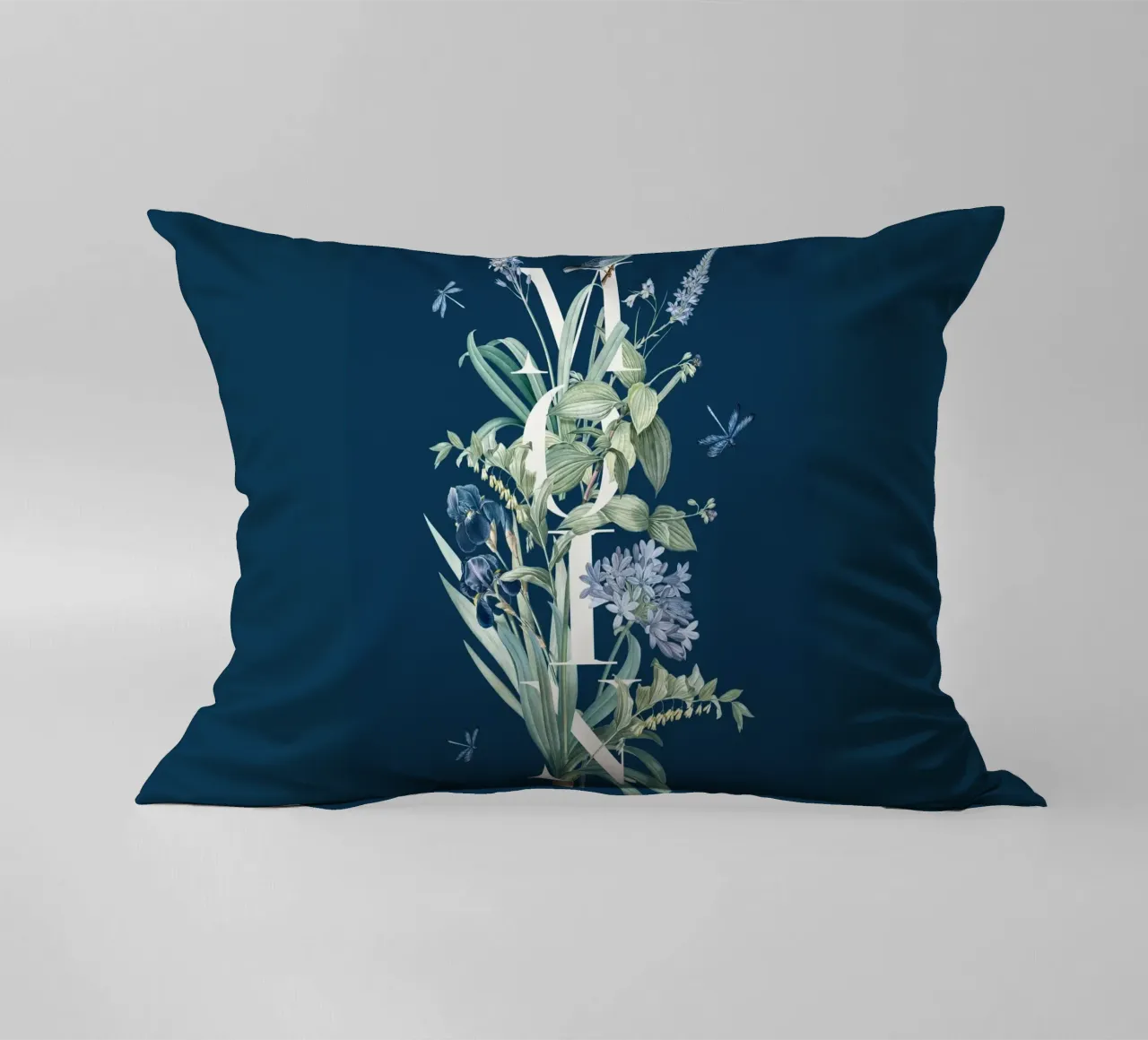 Moin Botanik Bianco Vintage Blu cuscino da Studio Frances M