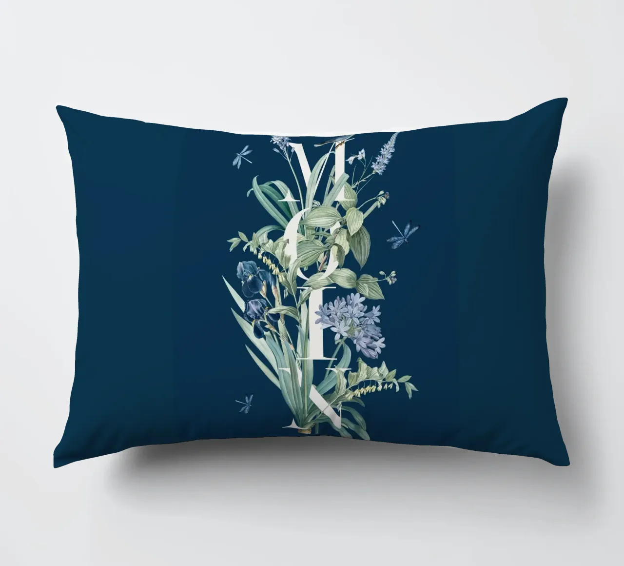 Moin Botanik Bianco Vintage Blu cuscino da Studio Frances M