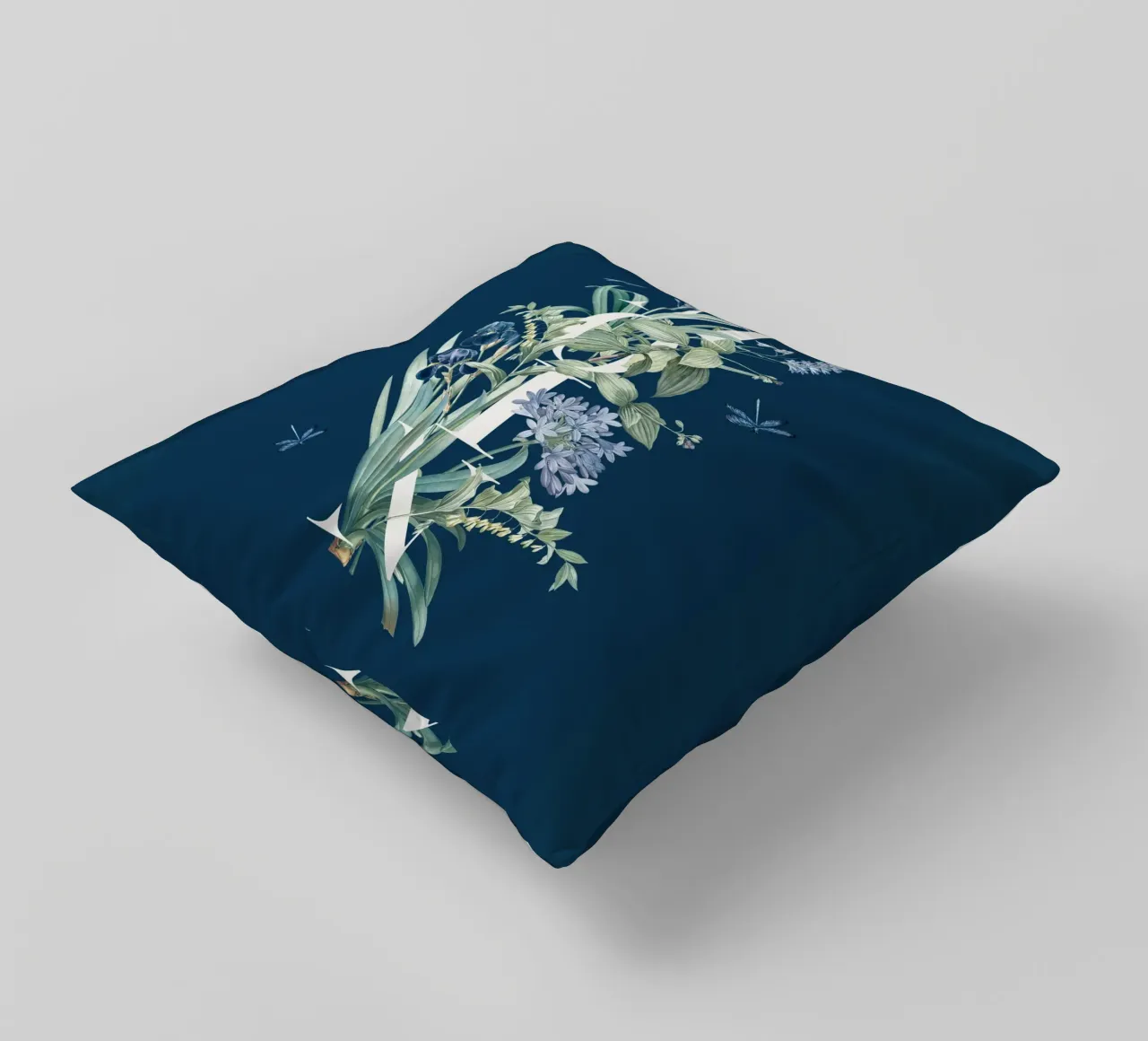 Moin Botanik Bianco Vintage Blu cuscino da Studio Frances M