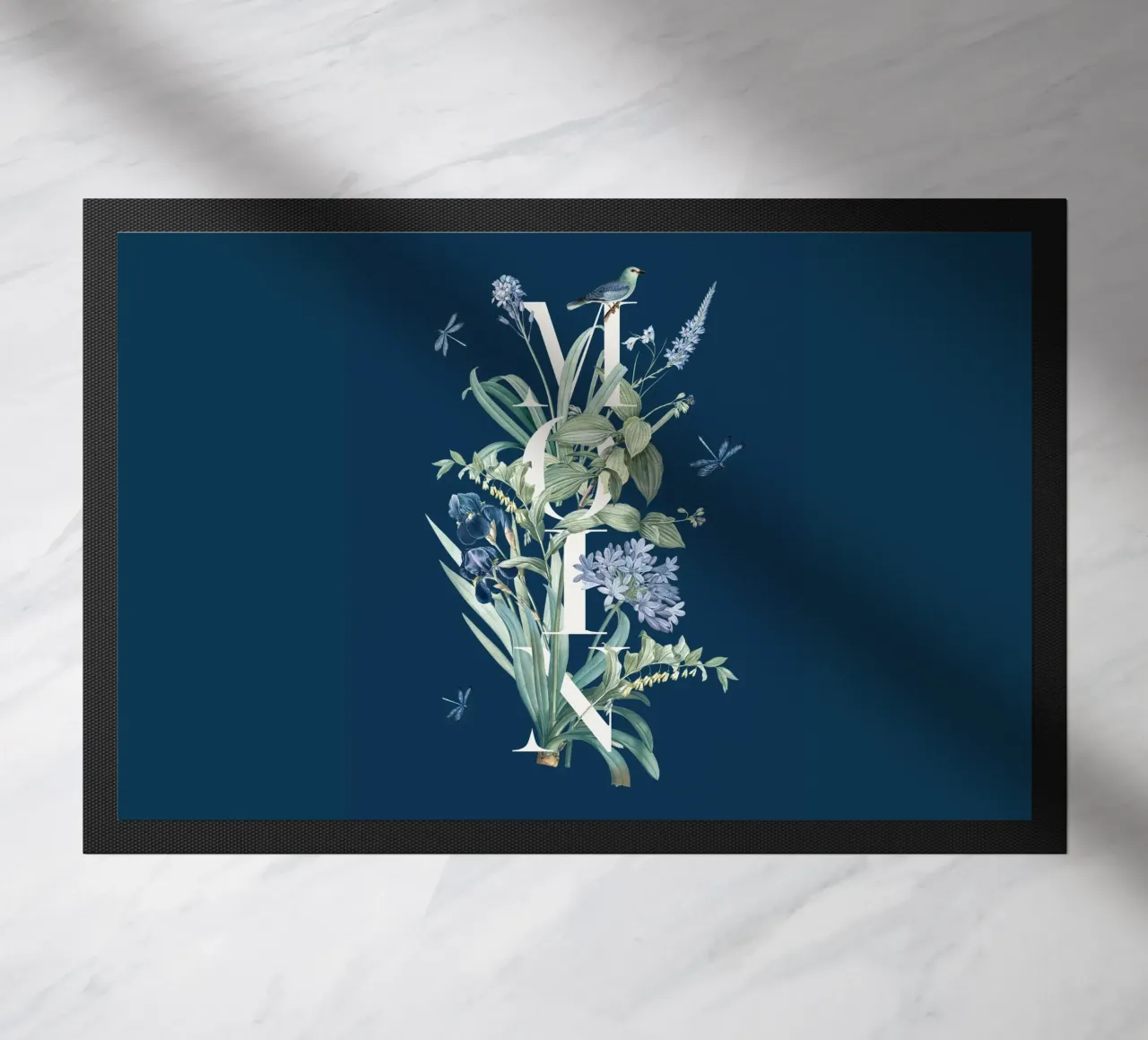 Moin Botanik Bianco Vintage Blu zerbino da Studio Frances M