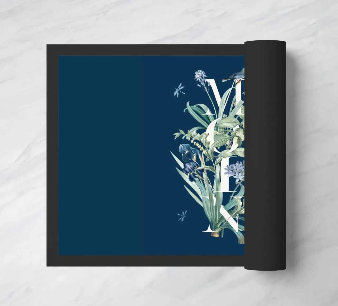 Moin Botanik Bianco Vintage Blu zerbino da Studio Frances M