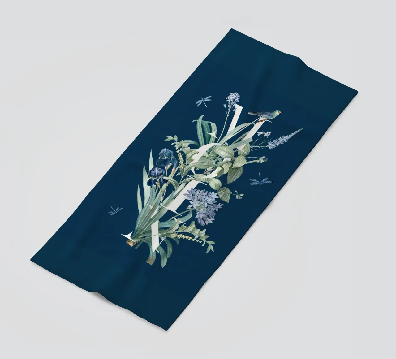 Moin Botanik Bianco Vintage Blu telo mare da Studio Frances M