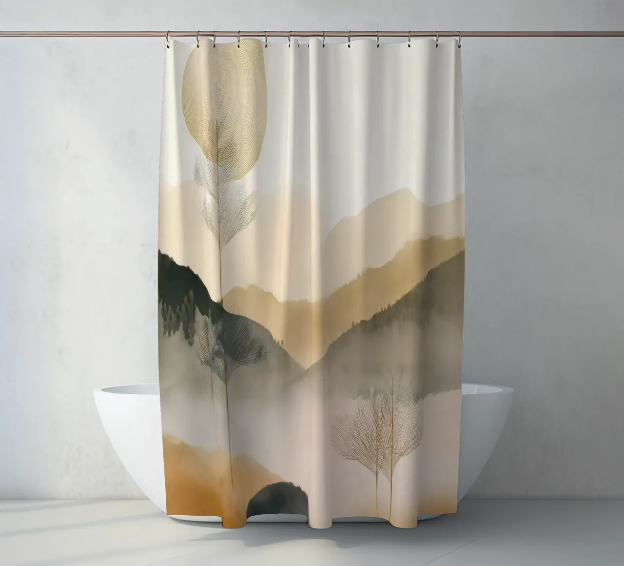 Landschaft, abstrakt, Kunst #2 Duschvorhang von Hightown Design
