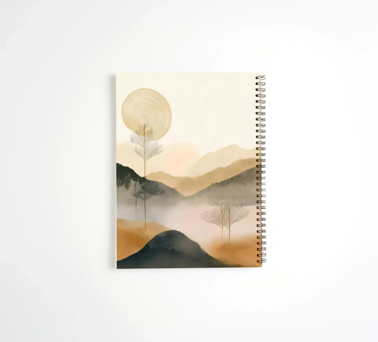 Landschaft, abstrakt, Kunst #2 Ringbuch von Hightown Design