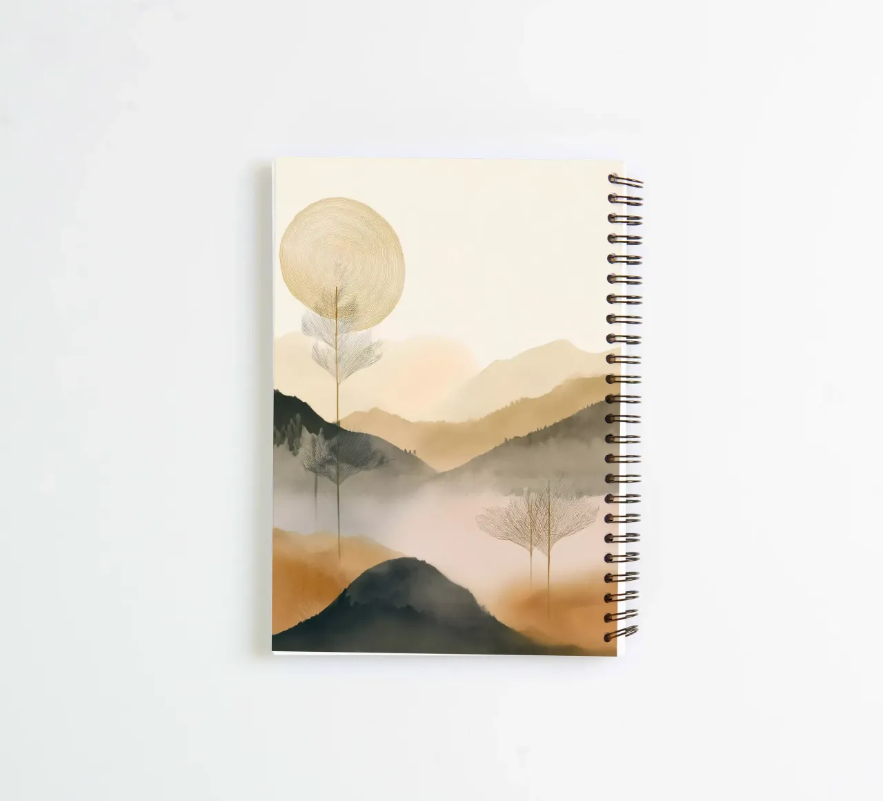 Landschaft, abstrakt, Kunst #2 Ringbuch von Hightown Design