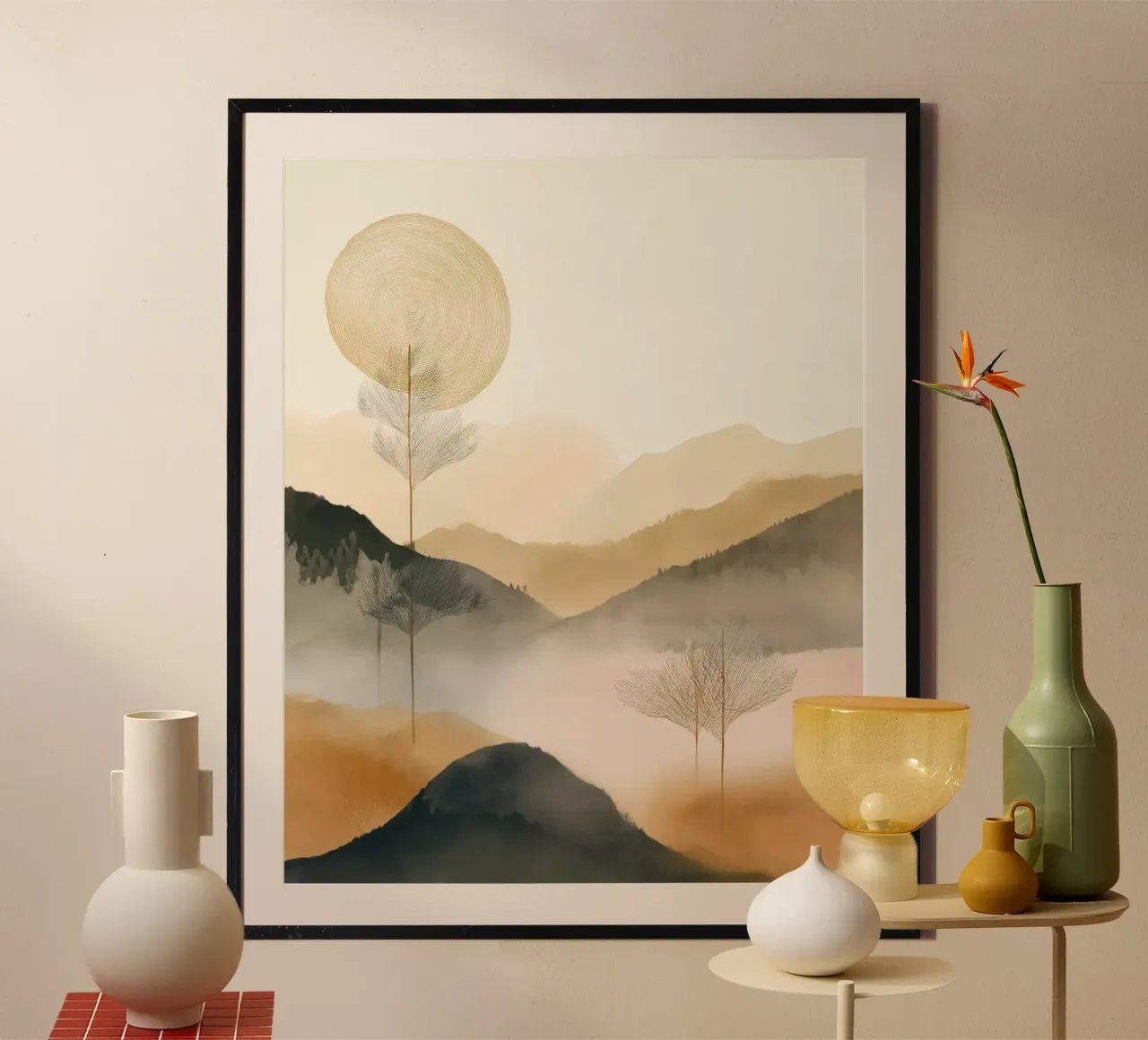 Landscape, abstract, art #2 poster by Hightown Design