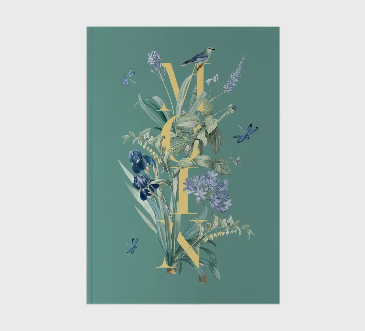 Moin Botanik Vintage Jaune Vert carnet de notes de Studio Frances M