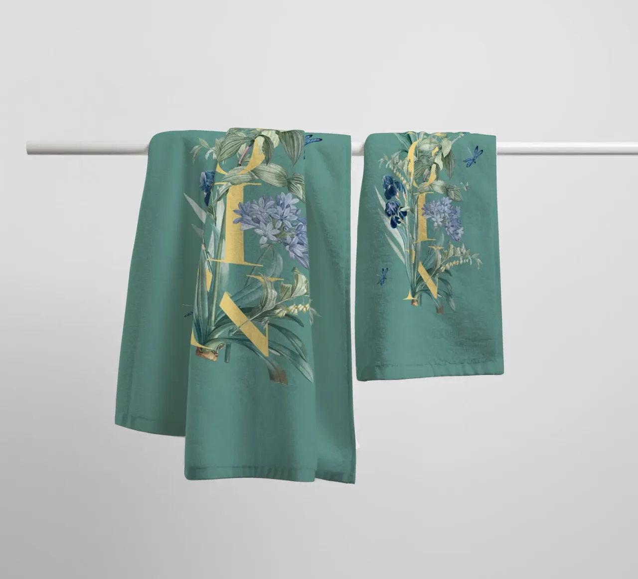 Moin Botanik Vintage Jaune Vert serviette de bain de Studio Frances M