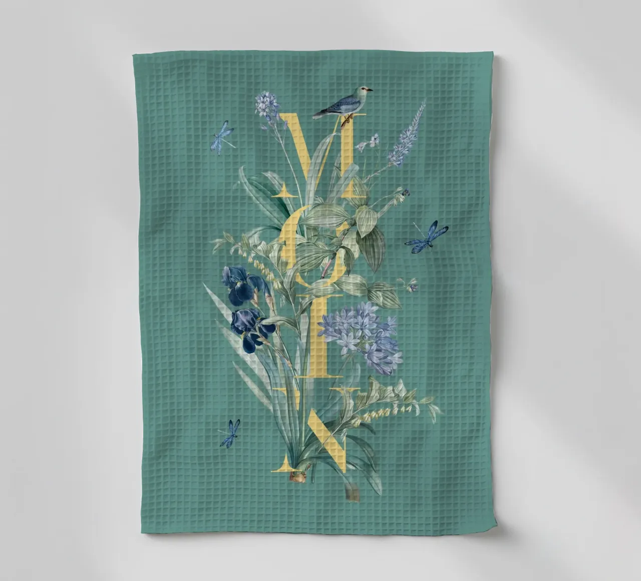 Moin Botanik Vintage Jaune Vert torchon de Studio Frances M