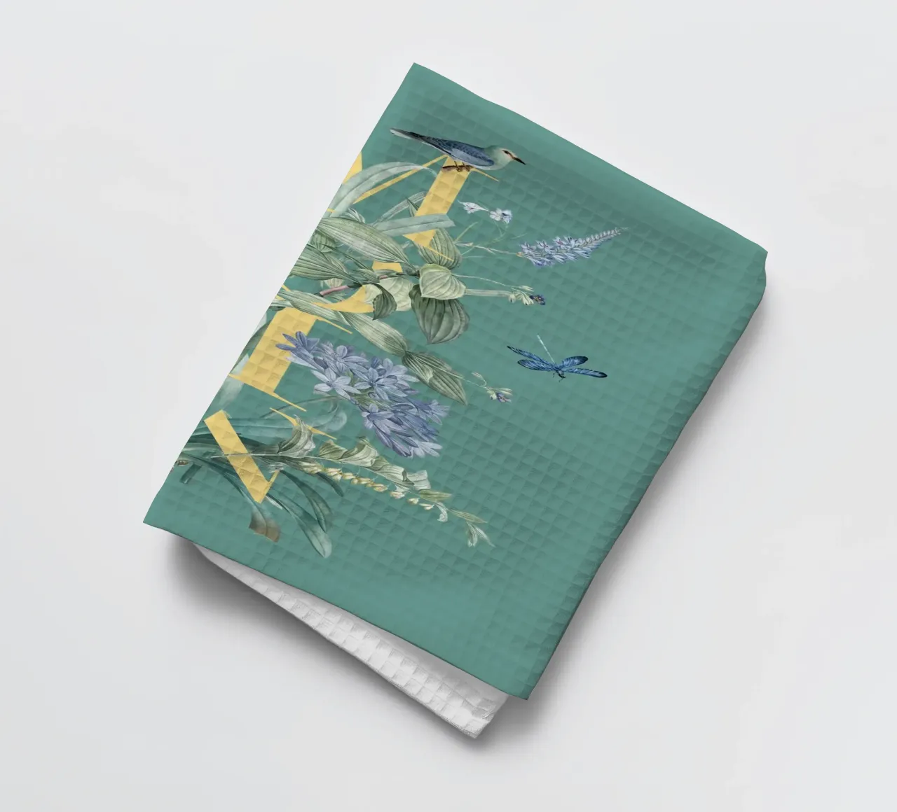 Moin Botanik Vintage Jaune Vert torchon de Studio Frances M