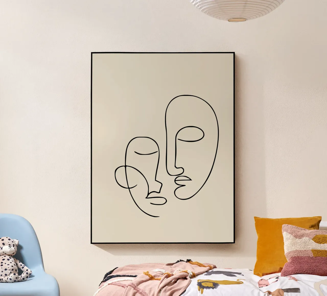 Facce di linea minimaliste plexiglass da Life of Pie