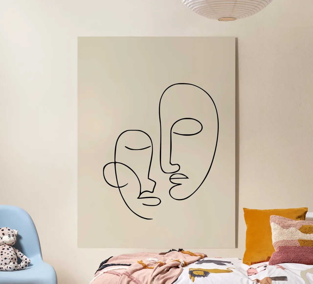 Facce di linea minimaliste plexiglass da Life of Pie