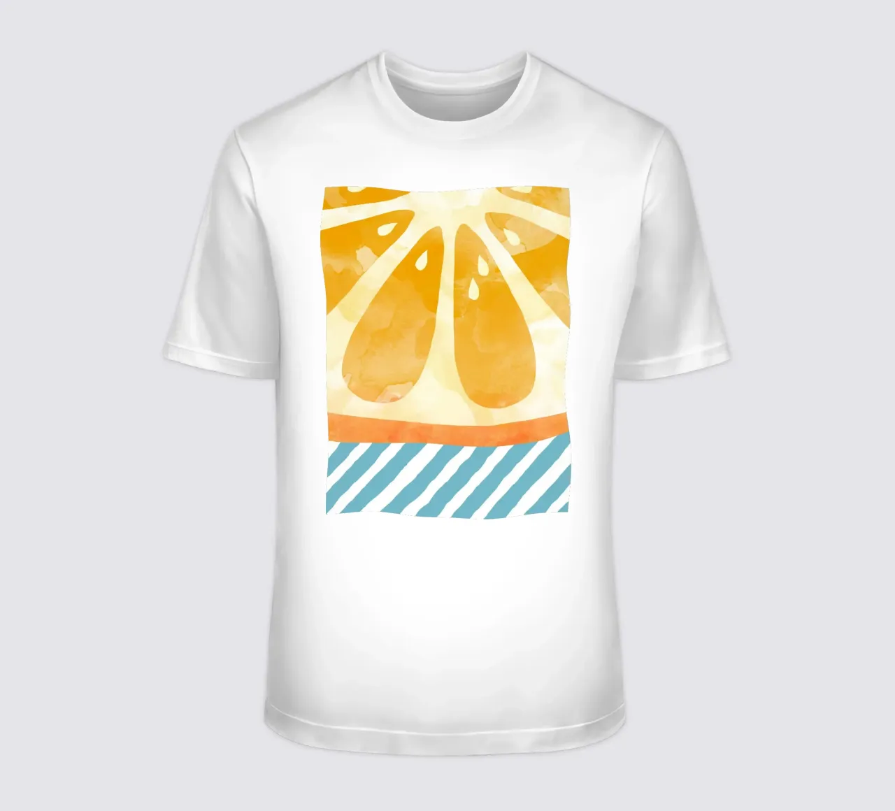 Orange Abstract t-shirt by Orara Studio