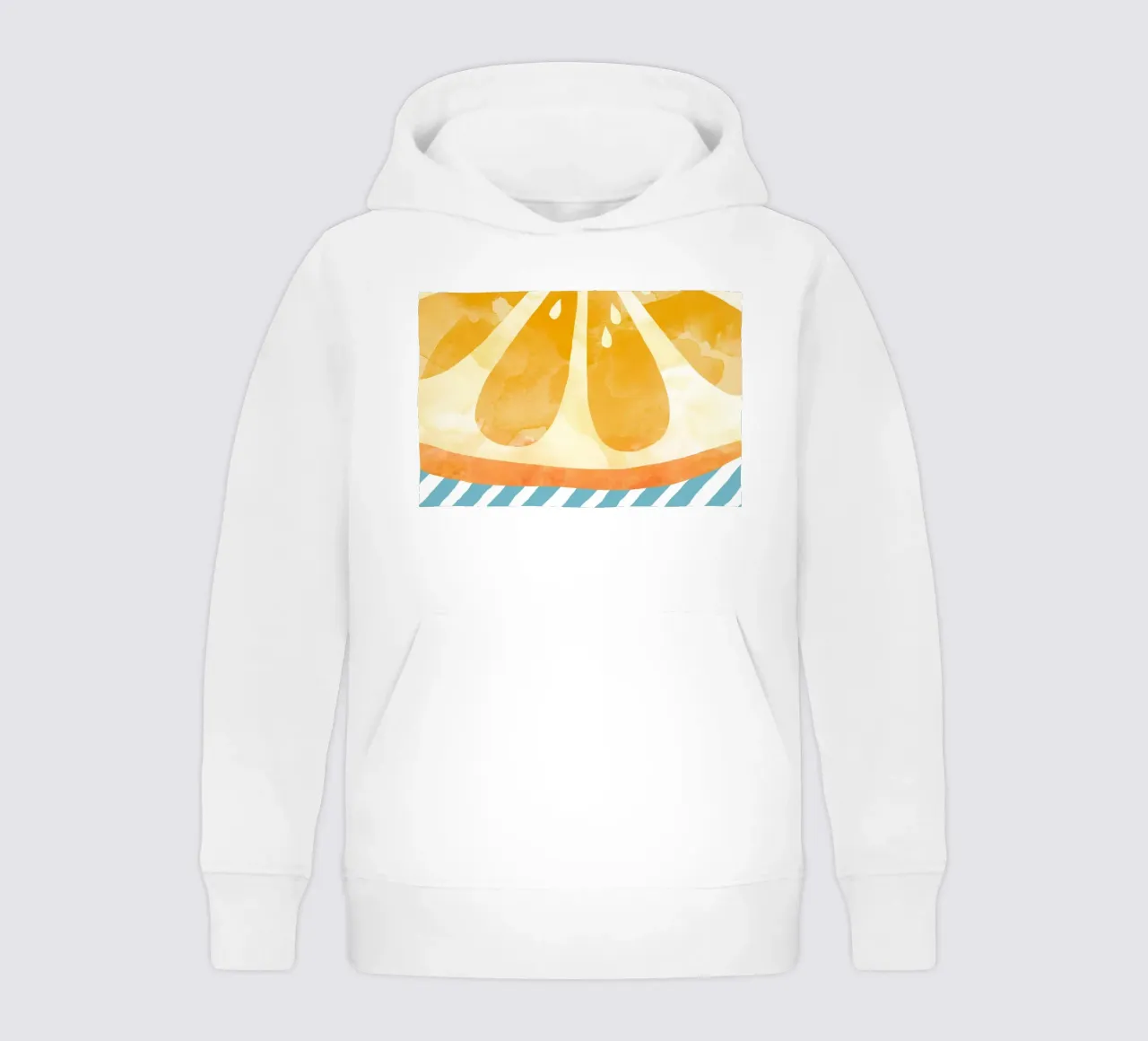 Orange Abstract sweat à capuche enfant de Orara Studio