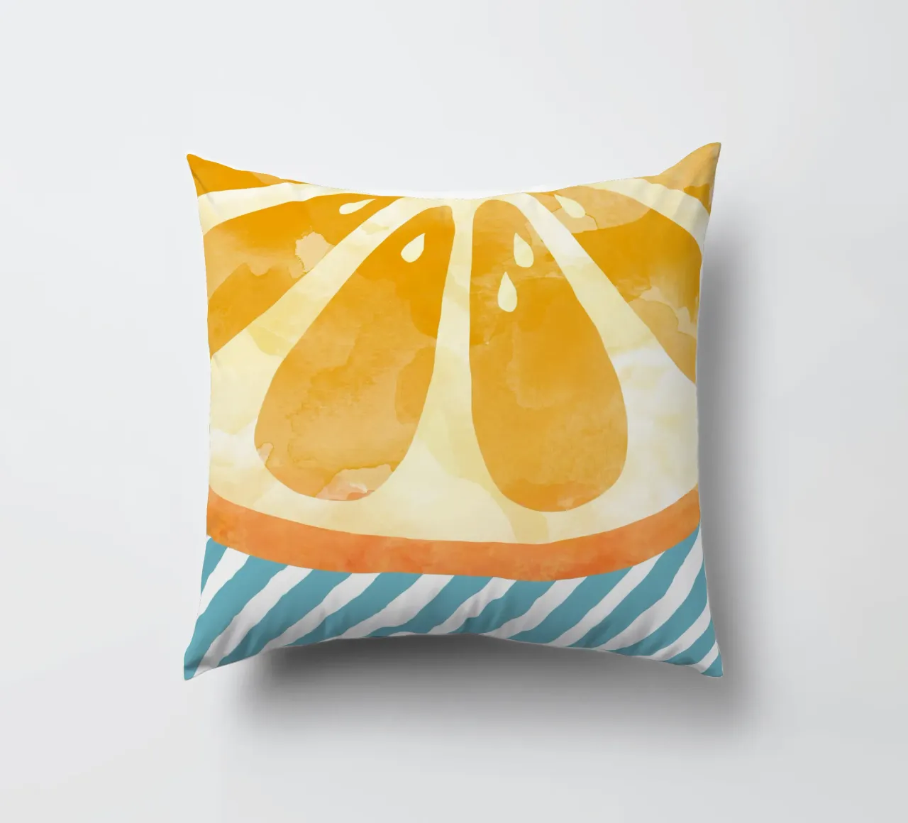 Orange Abstract Kissen von Orara Studio