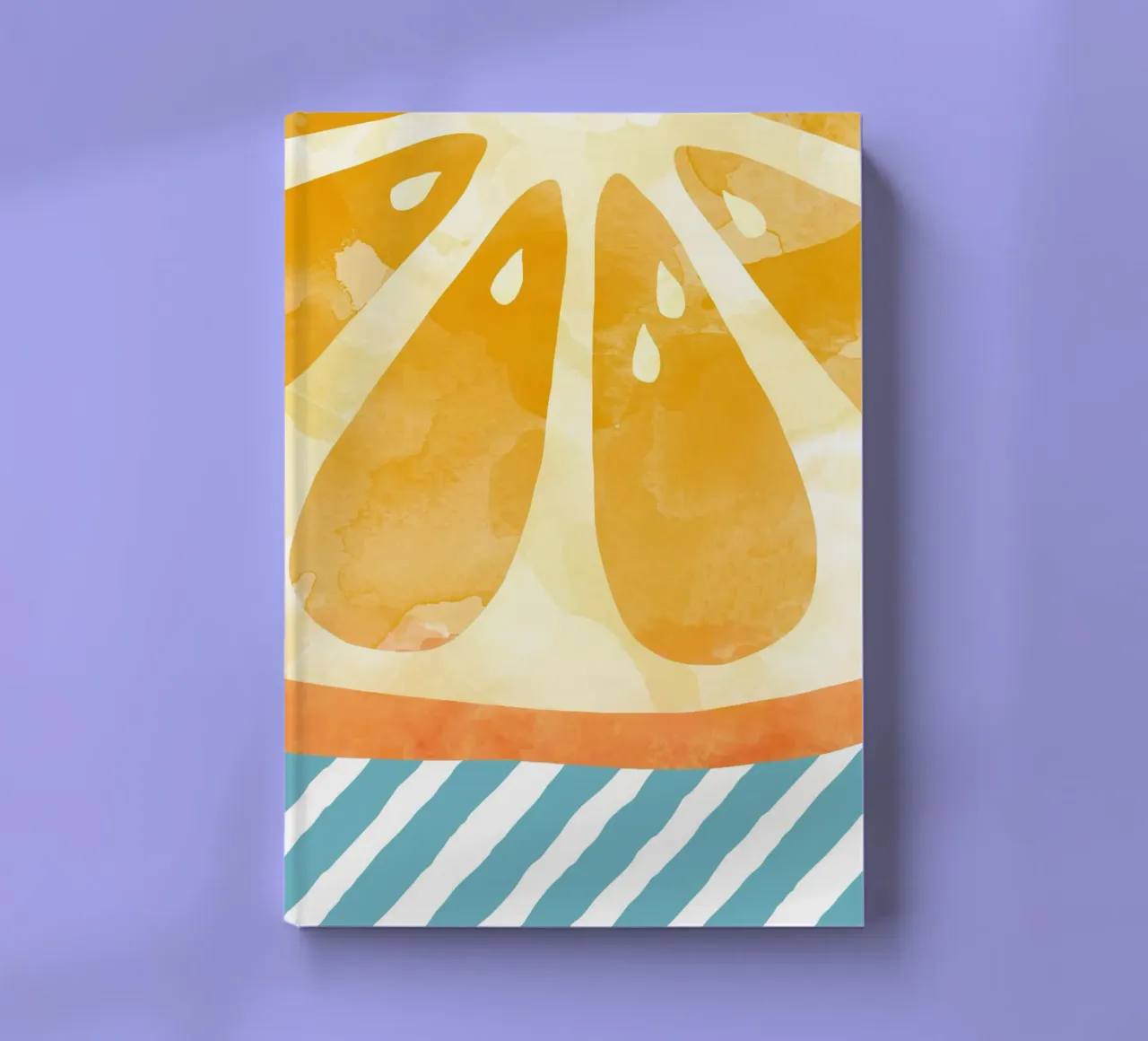 Orange Abstract notebook by Orara Studio