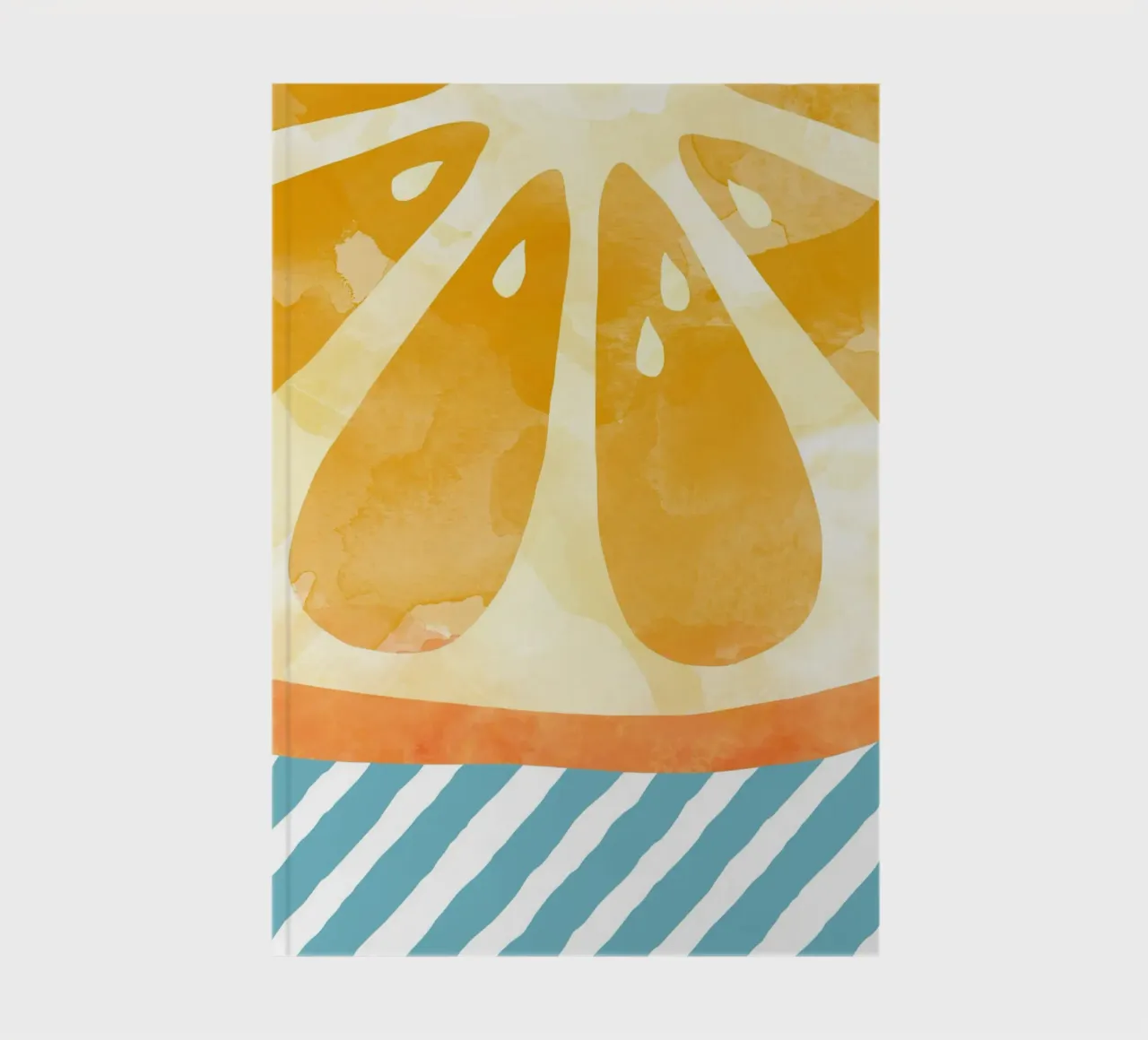 Orange Abstract notebook by Orara Studio