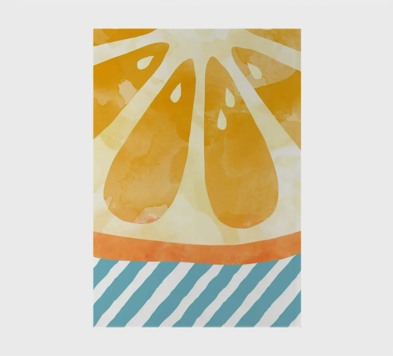 Orange Abstract notebook by Orara Studio