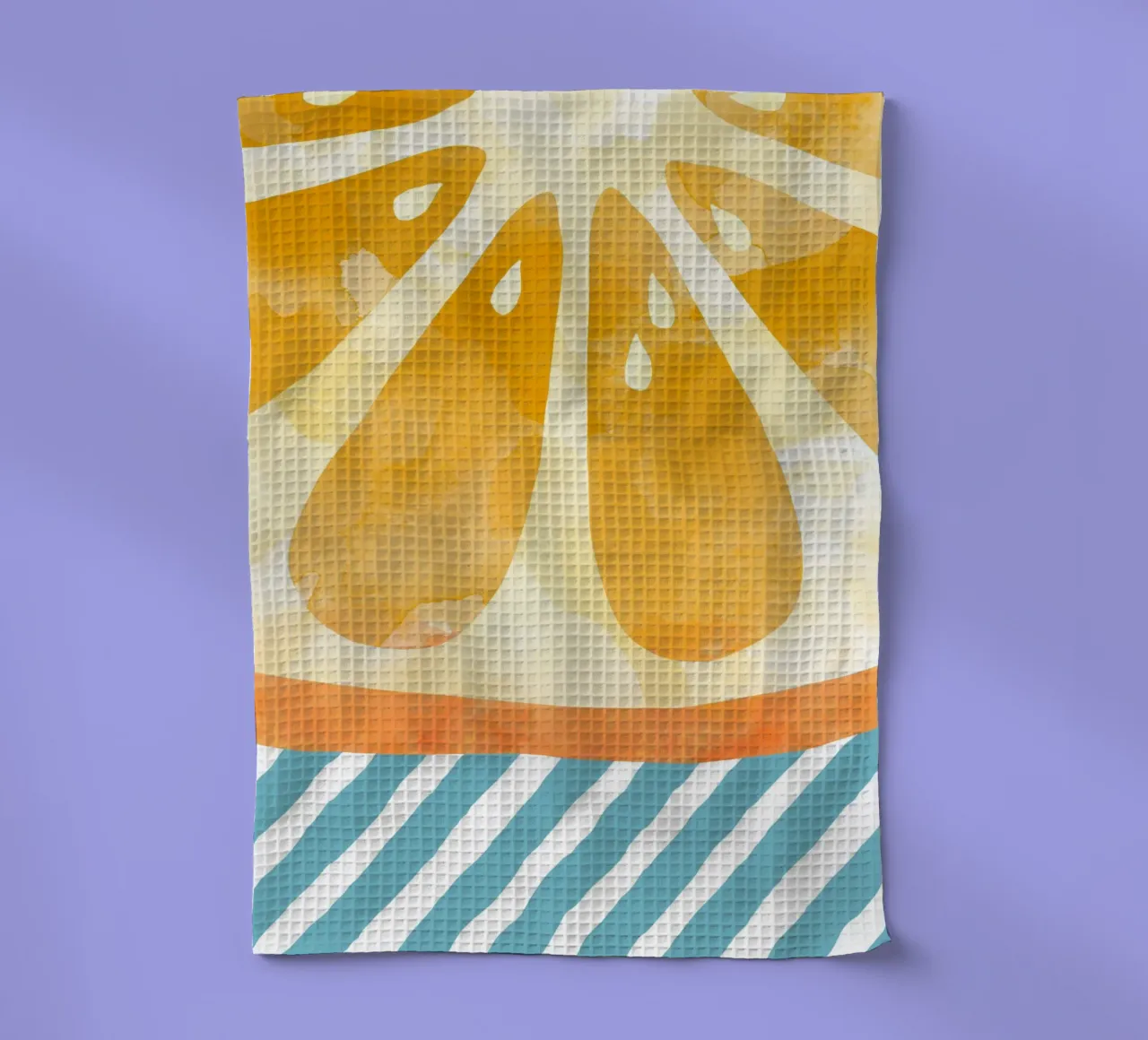 Orange Abstract torchon de Orara Studio