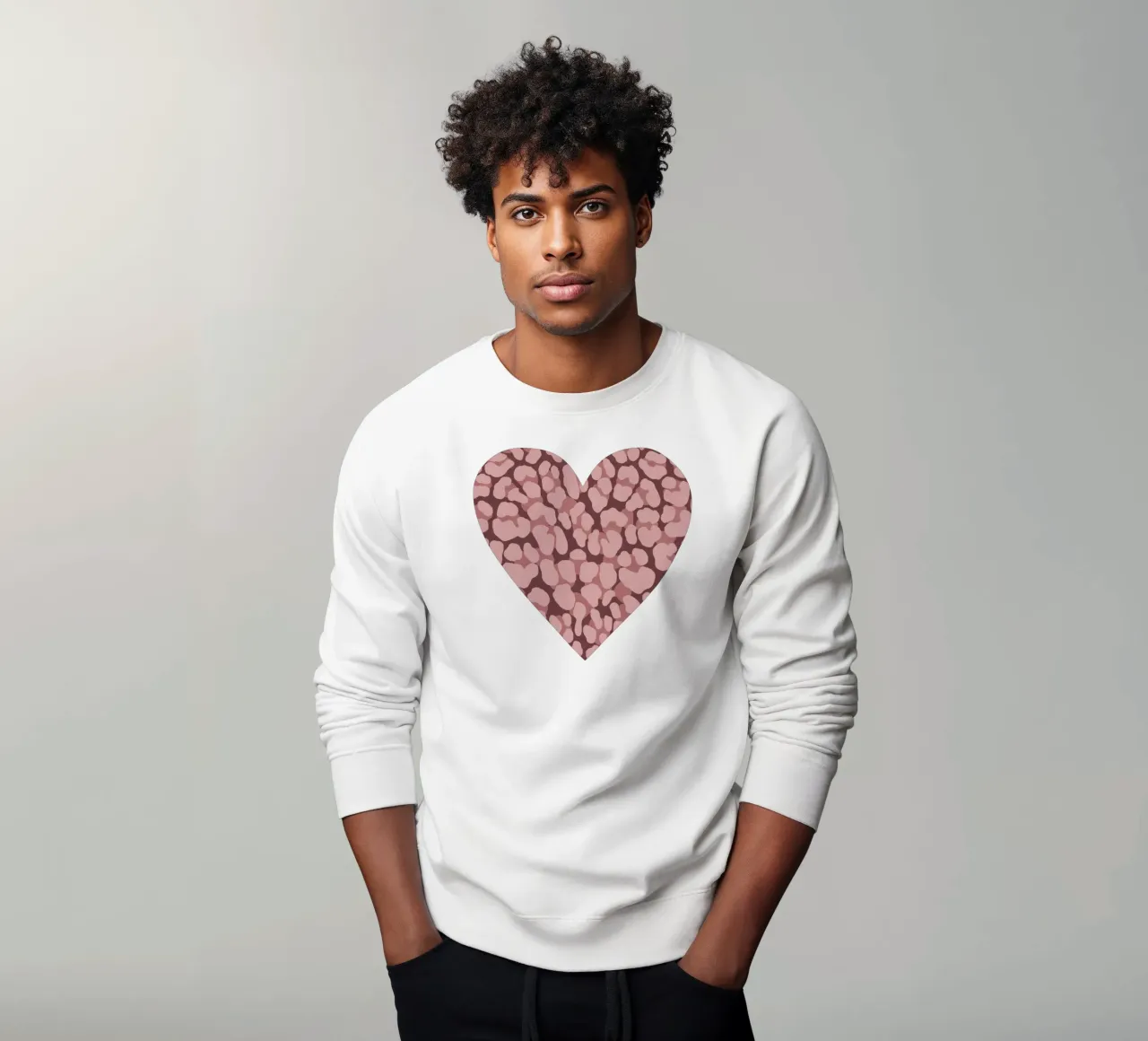 Leo Print. Leo Pattern with Autumn Vibes and Heart. sweatshirt by CalliLetters2