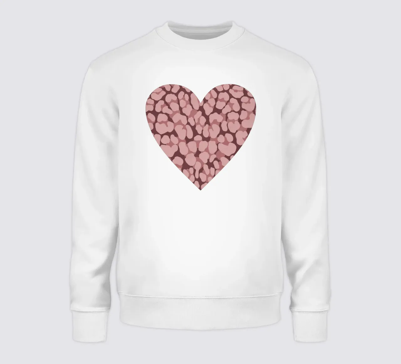 Leo Print. Leo Pattern with Autumn Vibes and Heart. sweatshirt by CalliLetters2