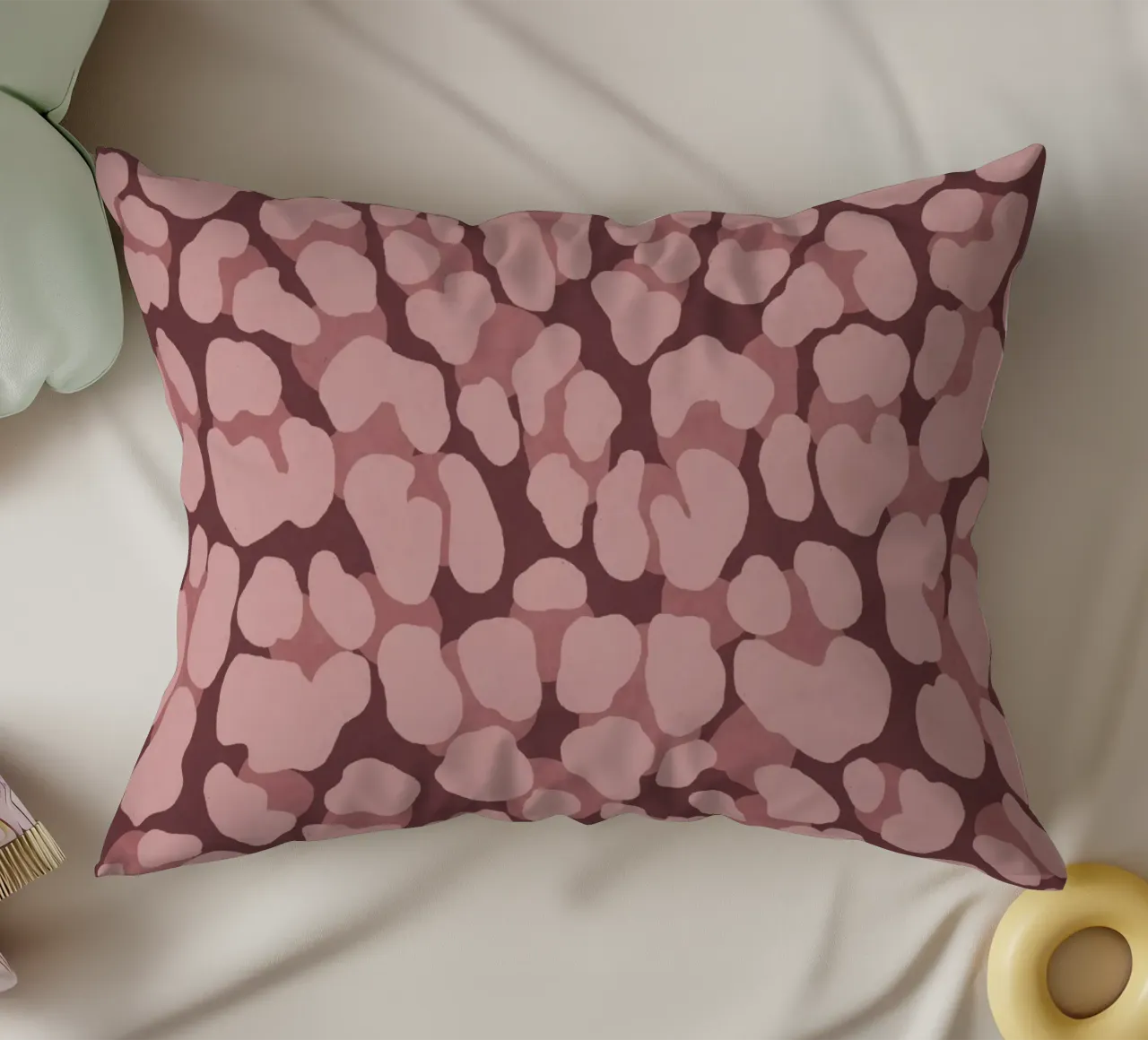 Leo Print. Leo Pattern with Autumn Vibes and Heart. decorative cushion by CalliLetters2